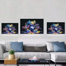 Framed-KAW Graffiti Art Canvas, Super Cool Personalized Poster, Creative Home Wall Decor, Suitable For Bedroom, Dining Room, Living Room, Office, And Other Wall Decorations