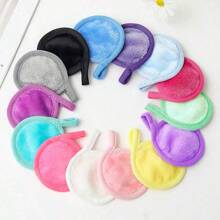 7 件装随机颜色数卸妆布、超细纤维可重复使用快干毛巾、天然洁面巾