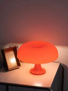 1 pieza Lámpara de interfaz USB de acrílico con 3 luces de color, lámpara de escritorio en forma de hongo adecuada para sala de estar, estudio, dormitorio, mesita de noche