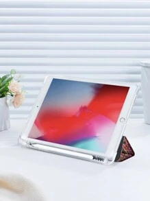 1pc Goddess, God Pattern Flat Protective Case Compatible With IPad 10.2 Inch, IPad Pro 11 2021/2020/10th Gen/Mini4/5/6, Galaxy Tab A8 10.5 Inch 2022, Matepad 10.4/Tab, With Pen Slot, Anti-Drop, Tablet Stand Case