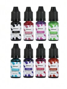 24 色 10 毫升 香薰蜡烛颜料 高浓度肥皂石蜡大豆蜡染料颜料