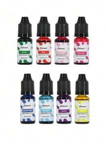 24 色 10 毫升 香薰蜡烛颜料 高浓度肥皂石蜡大豆蜡染料颜料