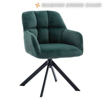 WAHSON OFFICE CHAIRS 1PC Wahson Faux Leather Desk Chair Swivel Chair Without Wheels Modern Upholstered Chair For Home Office/Bedroom/Living Room
