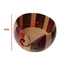 Wooden Yarn Bowl Crochet Organizer Storage Holder Non Slip -Friendly New Handmade DIY For Knitting Crochet Skeins