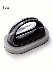 1 Stück schwerer Duty Diamant-Schleifpapier Magie Schwamm Scheuerer mit nicht-elektrischem Kunststoffgriff - ideal für Töpfe, Pfannen, Gewürzmühlen und Messer, Entkalken und Fleckentfernung