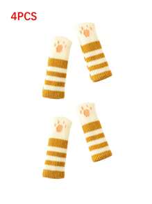1/4/8 Pcs Thickened Table And Chair Foot Covers, Door Handle Covers, Pet Cat And Dog Foot Covers, Non-Slip, Wear-Resistant And Silent Cat Thickened Chair Foot Covers And Leg Pads, Home Decoration Gifts Birthday Graduation