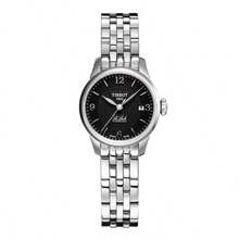 Tissot Le Locle Series Movimento mecânico automático 30 metros à prova d'água Relógio feminino Relógio suíço 25,3 mm Mostrador preto Caixa de aço inoxidável Pulseira de aço inoxidável T41.1.183.54