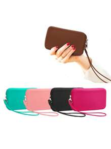 Bolsa Cosmética de Zíper de Silicone de Alta Qualidade e Grande Capacidade, Bolsa de Praia, Porta-Moedas, Porta-Batom e Chaves, Nécessaire, Bolsa Multiuso Conveniente para Pincéis de Maquiagem, Bolsa de Armazenamento de Cosméticos de Silicone para Viagem, Bolsa de Maquiagem, Bolsas de Maquiagem, Bolsa Cosmética, Organizador de Maquiagem, Viagem, Nécessaire, Acessórios de Vaidade, Bolsa de Maquiagem Pequena, Bolsa Cosmética, Presentes de Natal, Nécessaire, Viagem, Nécessaire, Clutch / Bolsa Pequena, Organizador de Maquiagem, Nécessaire, Porta-Pincéis, Mini Nécessaire, Nécessaire de Grande Capacidade, Presentes para Mulheres, Presentes de Natal, Ideias de Presentes para Mulheres