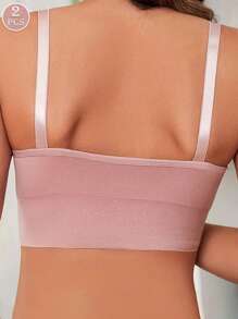 2pcs Adjustable Soft Maternity & Nursing Bras, Supportive Pregnancy Nursing Bras, Women's Lingerie - Multicolor - View 6