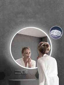 1米/2米/3米/4米/5米柔性LED霓虹灯带，USB电源按钮开关可调光灯，适用于卧室、客厅、展示柜、浴室镜前背景照明 - 白色 - 查看 5