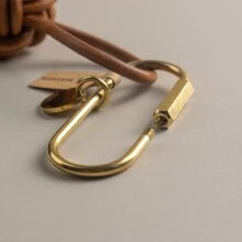 BLKSMTH 1pc Football Baseball Bohemian Style Casual Leather Keychain - Leather Ball - View 7