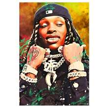 1 Pc  Music Canvas Poster Wooden Framed Canvas Painting -  Thickness 2.25cm/0.9inch,Valentine's Day Decorations At Home,Valentine's Day,New Year,Home Gift Decoration, Room Decoration Aesthetic, Wall Decoration Art, Perfect Gift, Autumn And Winter Wall Decoration, Living Room Decoration, Bedroom Decoration, Kitchen Decoration, Entry Decoration, Bathroom Decoration, Direct Wall Painting, High Quality Wall Painting Poster