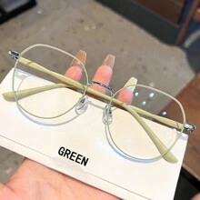 1 szt. Bardzo atrakcyjne damskie okulary do monitora z okrągłą twarzą i przezroczystymi soczewkami, odpowiednie do komputerów, czytania, gier, telewizji i telefonów komórkowych - kawa mleczna - Zobacz 14