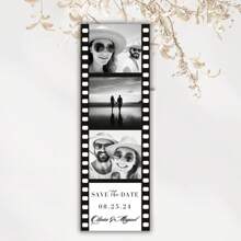 Personalized Customized Save The Date Photo Strips | Photo Booth Save The Date | Wedding Photo Booth Cover | Movie Frame Save The Date Card | Editable Template, Valentine's Day Gifts, Valentine's Day Gifts, Gifts For Her, Gifts For Him, Gifts For Mom , Gifts For Friends, Home Decor, Decoration, Personalized Gifts, Customized Gifts - Black - View 6