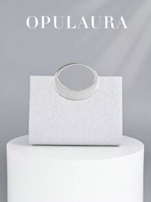 Borsa clutch da donna OpulAura scintillante, decorata con cristalli e strass, borsetta da sera di lusso brillante, accessorio per abiti da sera, feste, matrimoni e compleanni, un regalo