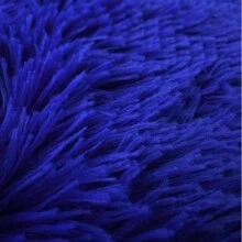 2 件装毛绒枕套、蓬松靠垫套、柔软人造毛皮枕套，适用于沙发床卧室装饰 - 深藍 - 查看 4