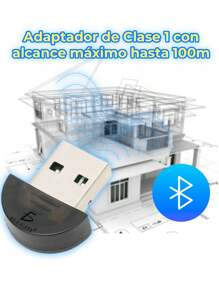 Adaptador USB WI03  compacto y portátil   Bluetooth 2.0 y transferencia inalámbrica de datos. conectar computadoras  Compatible con PC y laptops con puerto USB y sistemas operativos Windows y algunos Linux - Unitalla - Ver 2