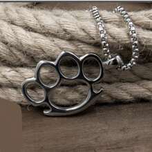 Hip Hop Stainless Steel Paw Pendant Necklace For Men Women For Daily Decoration