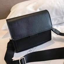 Classic Designer PU Leather Crossbody Bag For Women Travel Handle Handbag Fashion Shoulder Messenger Bag Ladies Small Flap Bag