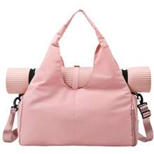 MINSHUXI Yoga Mat Bag, Sport Yoga Gym Bag For Women, Lightweight Yoga Mat Bag Carrier With Yoga Strap, Carryall Yoga Tote Bag
