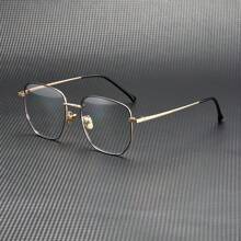 Large Frame Men's Non-Prescription Glasses, Polygon Frame Eyeglasses - Same Style, Multiple Colors - View 5