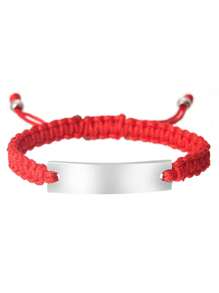 Name Quote Personalized Bracelet, Men's And Women'sCustomized Friendship Couple Gift Jewelry HandmadeBraided Rope Bracelet Anniversary Christmas Giftback ToSchool Winter Gift Ldeas Boy Gir Valentine's Day - Multicolor - View 10