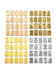 4/20 chiếc Thẻ bài Tarot thần thoại cổ điển Phụ kiện trang sức bằng hợp kim, Móc chìa khóa/Vòng cổ Mặt dây chuyền, 14*23mm J502 - bài tarot - Xem 2