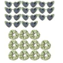 Set di 12 scrunchies in raso per damigelle d'onore, elastici per capelli per addio al nubilato, idee regalo per feste di addio al nubilato, regali per la proposta alle damigelle, non danneggia i capelli
