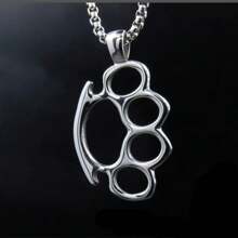 Hip Hop Stainless Steel Paw Pendant Necklace For Men Women For Daily Decoration