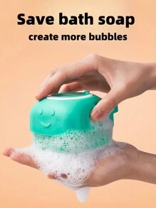 2pcs Pet Bathing Set,Pet Shampoo Brush Pet Bath Brush + Pet Toothbrush, Silicone Massage Rubber Bath Brush, Dog And Cat Bath Massage Glove Brush With Shampoo Reservoir For Dog And Cat Grooming Tools