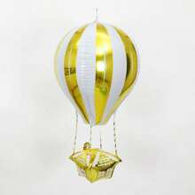 1 pieza Globo de helio con diseño de globo aerostático 4D, opciones de color rojo/rosa/azul/amarillo/verde, decoración para fiesta de cumpleaños, decoración de interiores y exteriores para celebraciones y fiestas