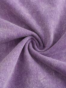 说唱歌手 Kend Rick Lamar 加大码男士 T 恤棉质品牌时尚 T 恤嘻哈上衣男装夏季 - 紫色 - 查看 4