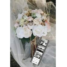 Personalized Customized Save The Date Photo Strips | Photo Booth Save The Date | Wedding Photo Booth Cover | Movie Frame Save The Date Card | Editable Template, Valentine's Day Gifts, Valentine's Day Gifts, Gifts For Her, Gifts For Him, Gifts For Mom , Gifts For Friends, Home Decor, Decoration, Personalized Gifts, Customized Gifts - Black - View 4