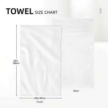 2PCS Create Your Own Custom Design Tea Towel, Text And/Or Images Dish Towel, Personalized Tea Towel, Gift - White - View 6