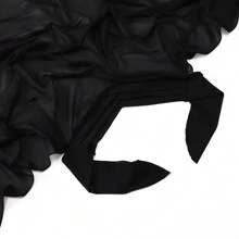 1pc 3-Layer Criss-Cross Headscarf, Convenient Hijab, Chiffon Muslim Headwrap