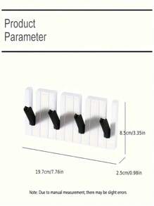 Modische Klaviertasten Wandhaken - Einfache Installation, faltbare Kunststoff Aufbewahrung für Schlüssel, Handtücher & Zubehör - Ideal für Küche, Bad und Balkon, süße Schwein Milchtee Cartoon Schlüsselanhänger, vielseitige Dekoration für Auto, Rucksack oder Tasche, modisches Geschenk für Weihnachten, für Schmuckherstellung Häkeln Basteln Rucksackdekoration, Luxus Handtaschenzubehör, Valentinstag, Mode Schmuckzubehör, Paare Geburtstags- & Feiertags Geschenke, geeignet als Taschenanhänger Autoschlüssel