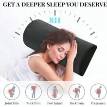 Pillow For Back Sleeping Memory Foam Leg Pillow For Side Sleeping Bolster Pillow For Legs Elevation Half Moon Leg Elevation Pillow For Knee Lumbar Support Ankle Rest And Foot Comfort