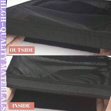 制作假发用的假发帽 1-6 件 女士圆顶网状蕾丝前假发帽（黑色）