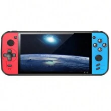 consola de videojuegos portátil Retro X16, 64G, 13000 juegos clásicos integrados, 6,5 pulgadas - Negro - Ver 1