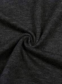 Women's Casual V-Neck Graphic Tee - Soft, Short Sleeve, Machine Washable - Perfect For Summer - Màu xám đen - Xem 3