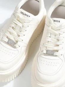 水钻金属银色鞋带饰物、DIY 配饰、时尚 - 銀色 - 查看 3