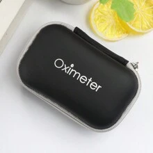 1 pieza Estuche de almacenamiento para oxímetro de dedo, Estuche de almacenamiento mini para oxímetro, Estuche protector de silicona diseñado especialmente para oxímetro, Estuche con cremallera de empaque universal para almacenamiento de oxímetro para viajes y hogar (solo el estuche)