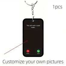 Personalized Mobile Phone Pendant Key Chain - Customized Photo Display, Multifunctional Decorative Souvenir, Unique Gift Idea - Multicolor - View 10
