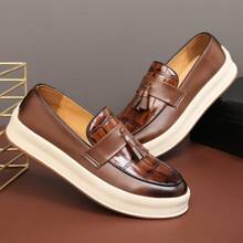 Stylish Leather Shoes For Men - Classic Men Dress Shoes - Elegant And Comfortable Loafers For Men - Casual Leather Loafers Men Shoes - Perfect For Work, Parties, And Daily Wear