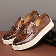 Stylish Leather Shoes For Men - Classic Men Dress Shoes - Elegant And Comfortable Loafers For Men - Casual Leather Loafers Men Shoes - Perfect For Work, Parties, And Daily Wear