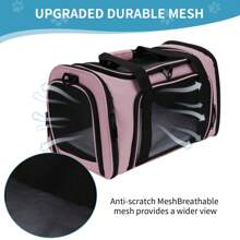 AYYDS Cat Transport Boxes, 45 X 28 X 28 Cm Foldable Dog Bag, Portable Breathable Dog Box Cat Bag With Adjustable Shoulder Strap For Cats, Small Dogs In The Car, Plane Or Train