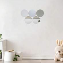 LIXUN 6 pièces Miroirs circulaires en acrylique, pour l'artisanat, la décoration de table de mariage, les projets de DIY