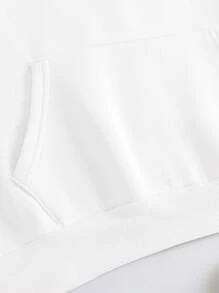 Áo nỉ thể thao có mũ trùm đầu dành cho nữ, ngày lễ tình nhân, tùy chỉnh theo yêu cầu - trắng - Xem 3