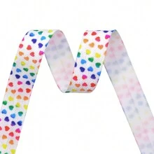 Bristlegrass Print Fold Over Elastic FOE 5/8" 3/4" 15mm 20mm Cartoon Dog Cat Heart Dot Satin Spandex Band Webbing Tape Headband Hair Tie Bracelet Dress Sewing Trim