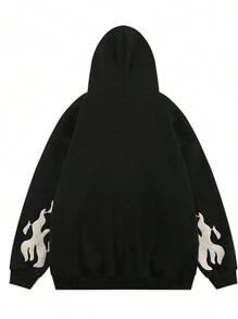 Jupkem Jupkem Y2k Hoodie Zip Up Women Fashion Graphic Long Sleeve Y2k Goth Clothing Aesthetic Sweatshirt Streetwear Jacket